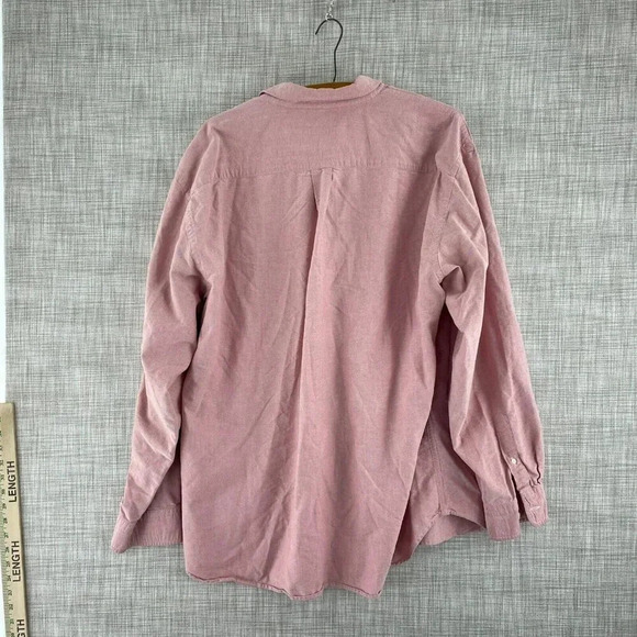 J. Crew Shirt Long Sleeve Button Down Mens Pink Red XL3654 - Picture 4 of 6
